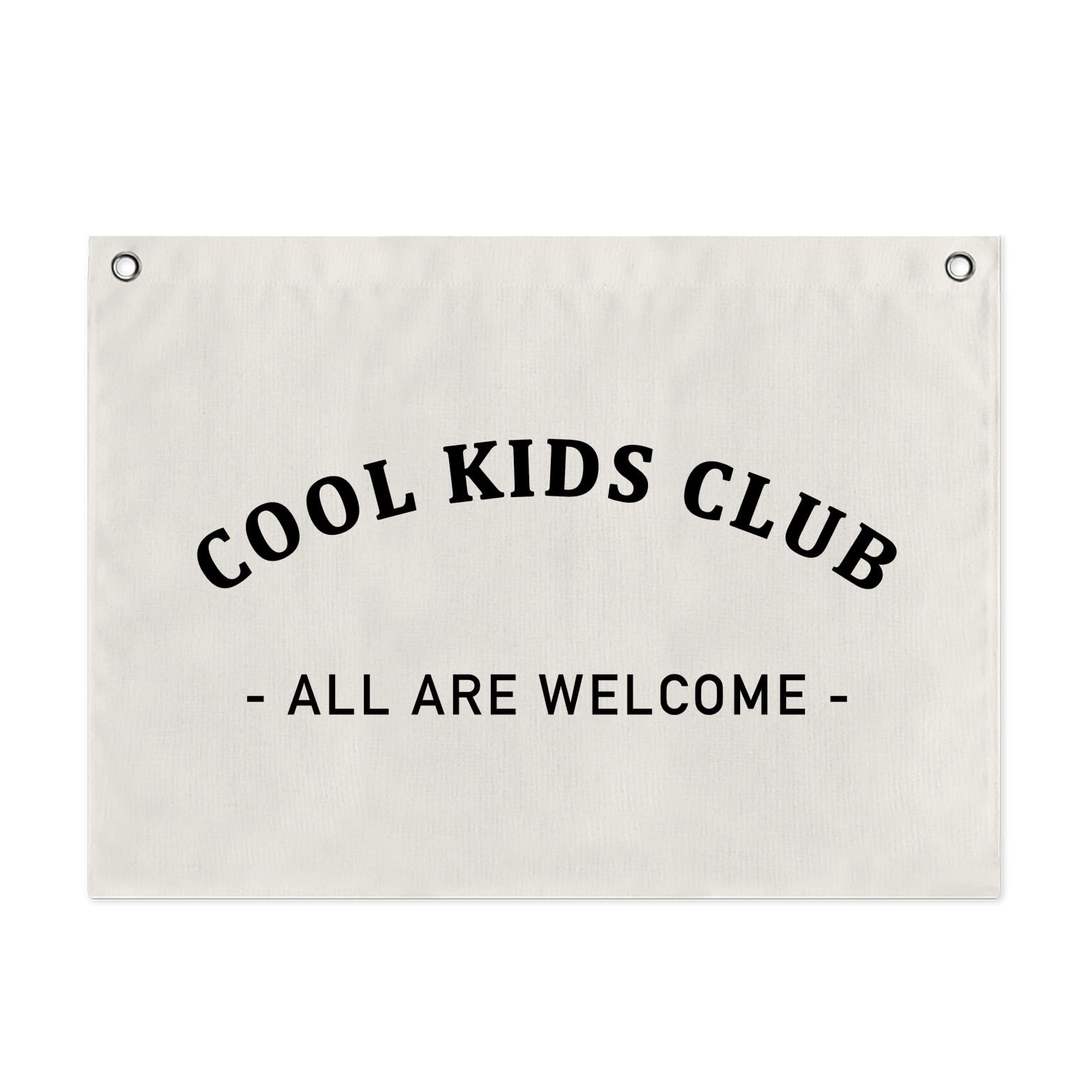 Cool Kids Club canvas flag banner for nursery wall decor