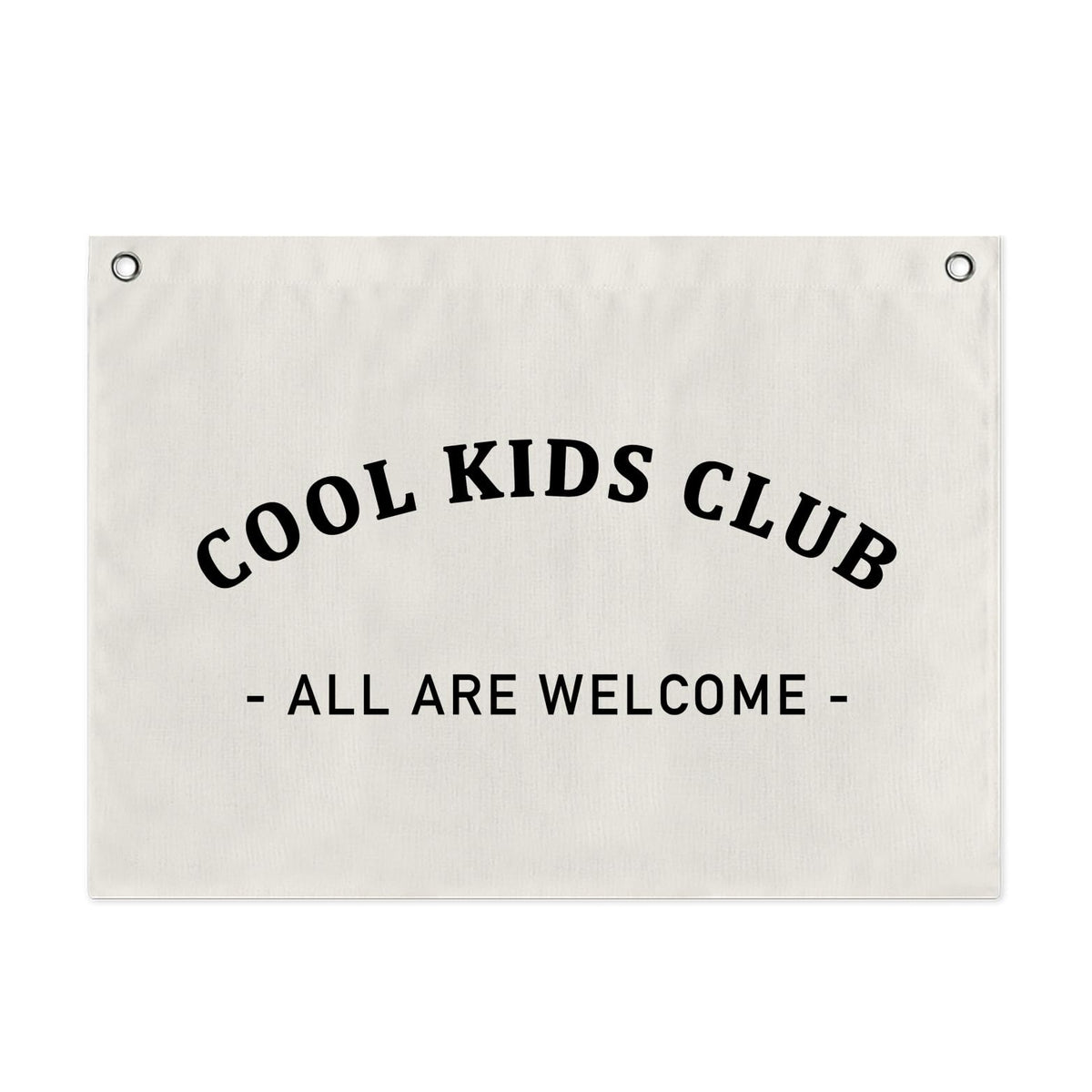 Cool Kids Club canvas flag banner for nursery wall decor