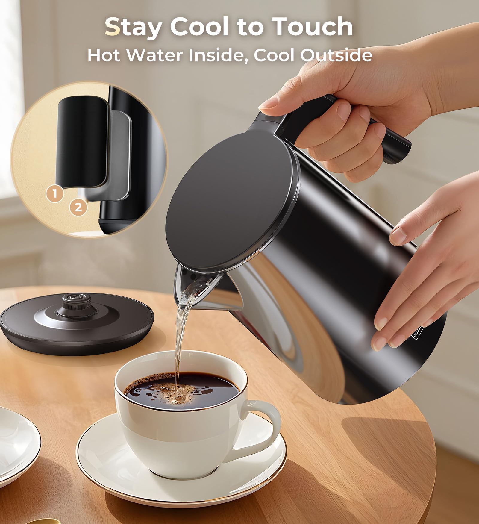 Compact ergonomic design for home or office kitchen