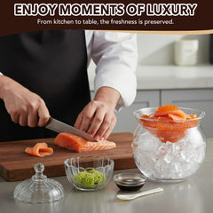 Eight shell spoons included with caviar set