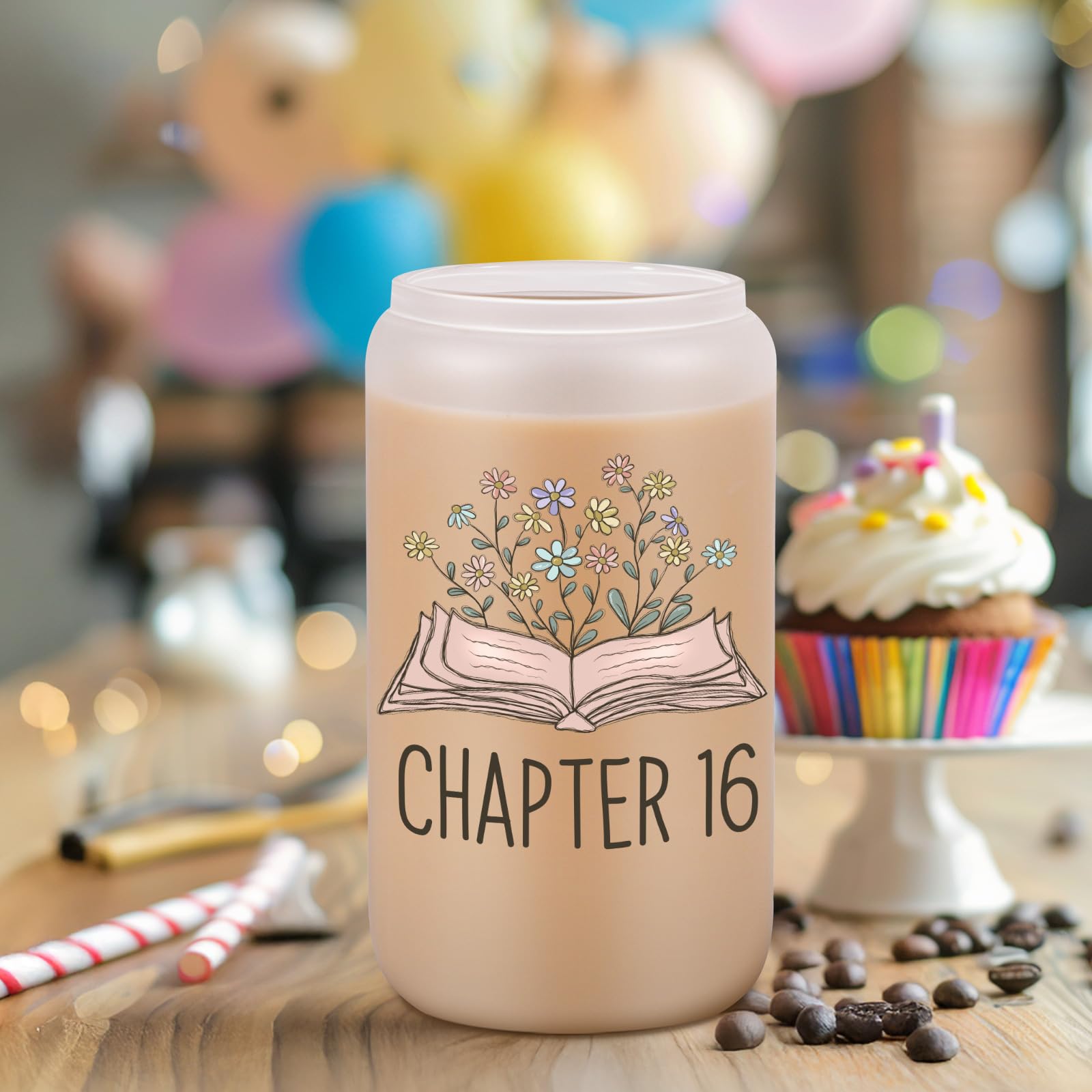 Gift-ready glass tumbler from Coolife with lid straw and box