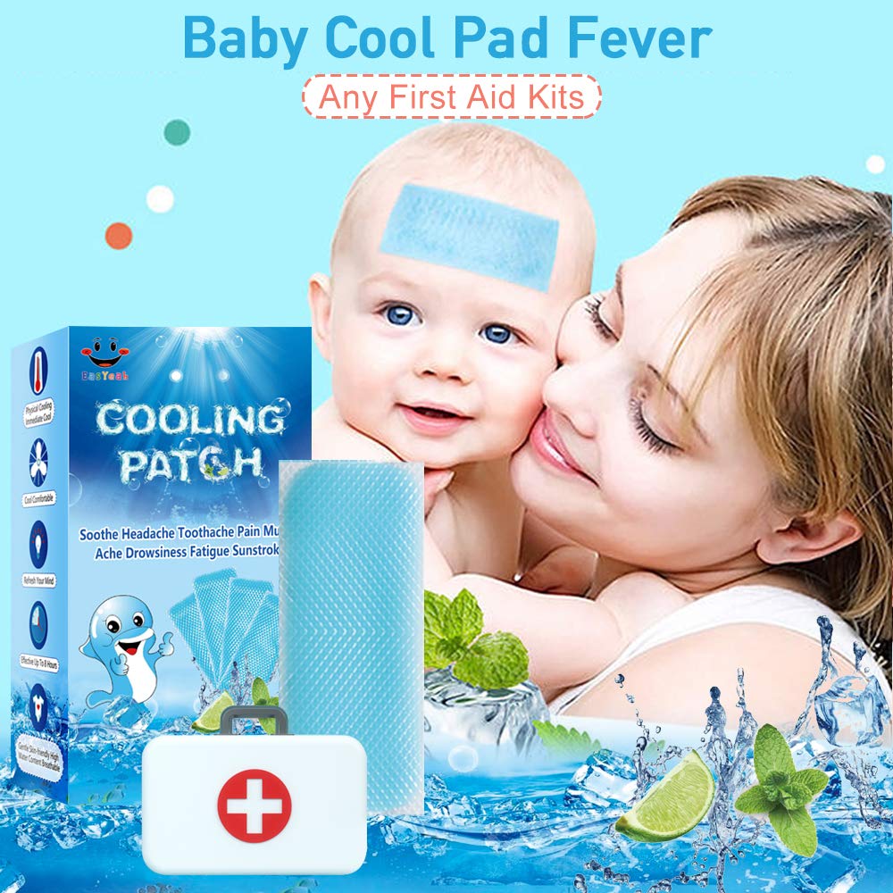 Cooling gel patches for fever relief EasYeah