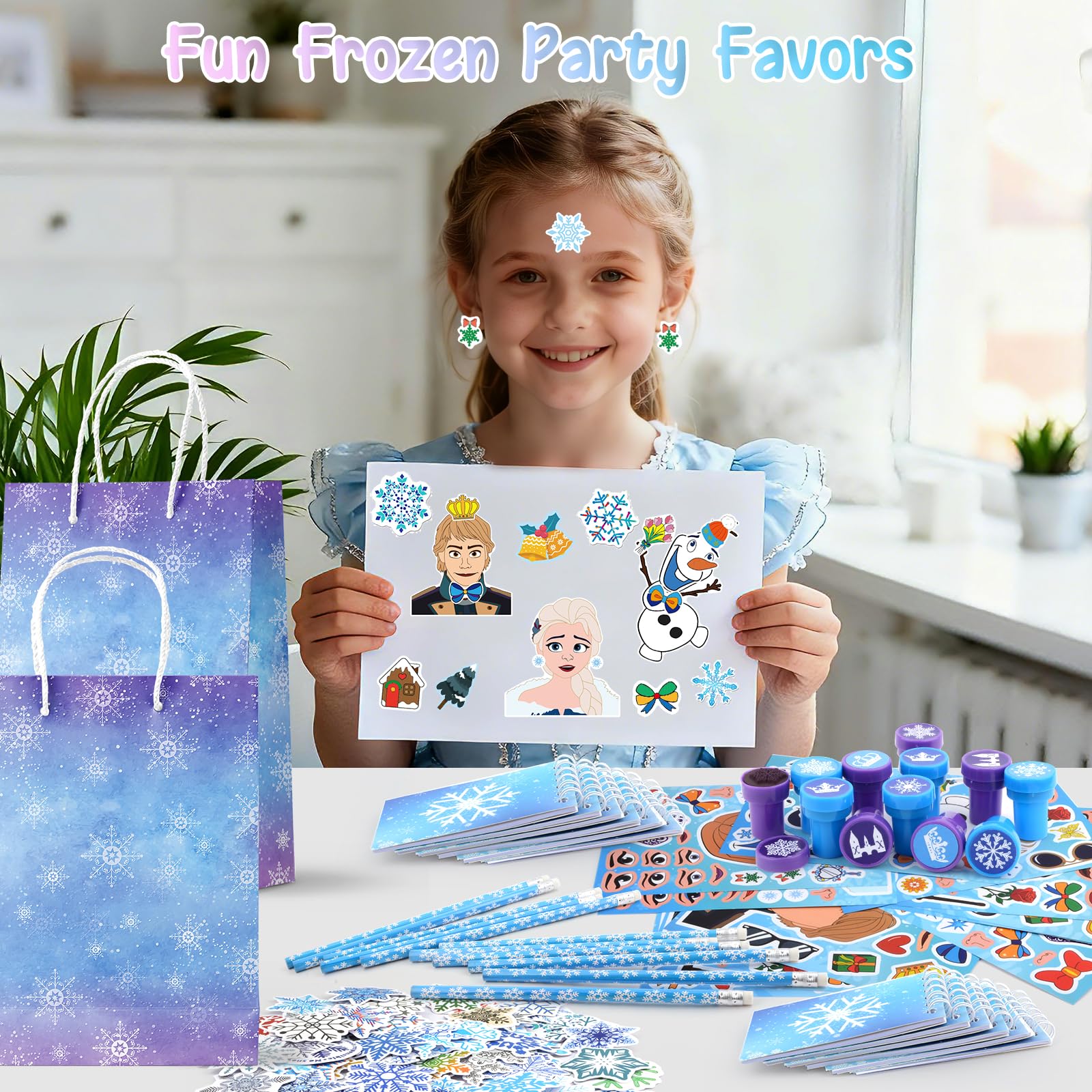 Frozen pencils 12 count in party favors set