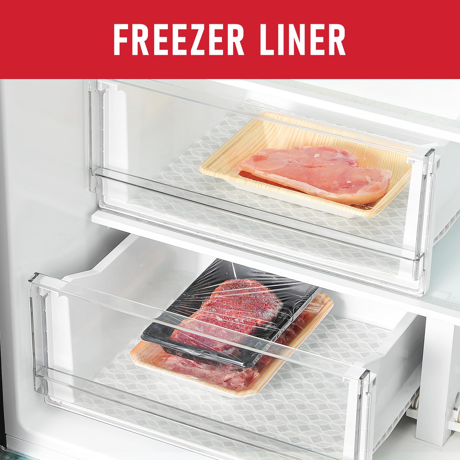 Polyester and silicone fridge liners for food contact