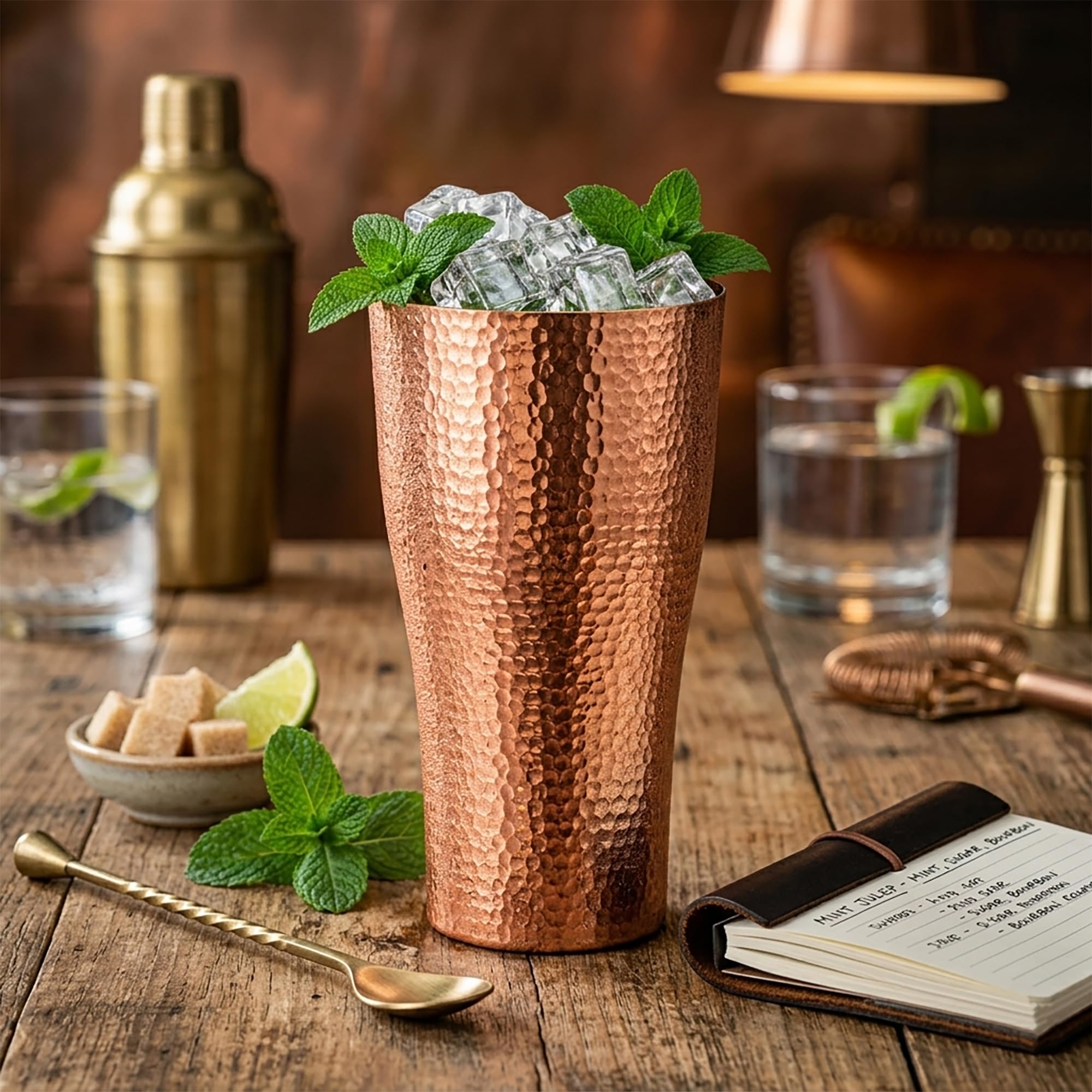 Gift ready copper cup set versatile uses