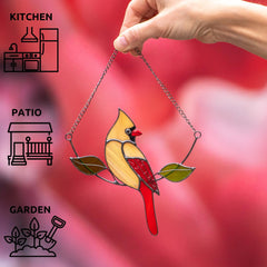 cardinal suncatcher suction cup included