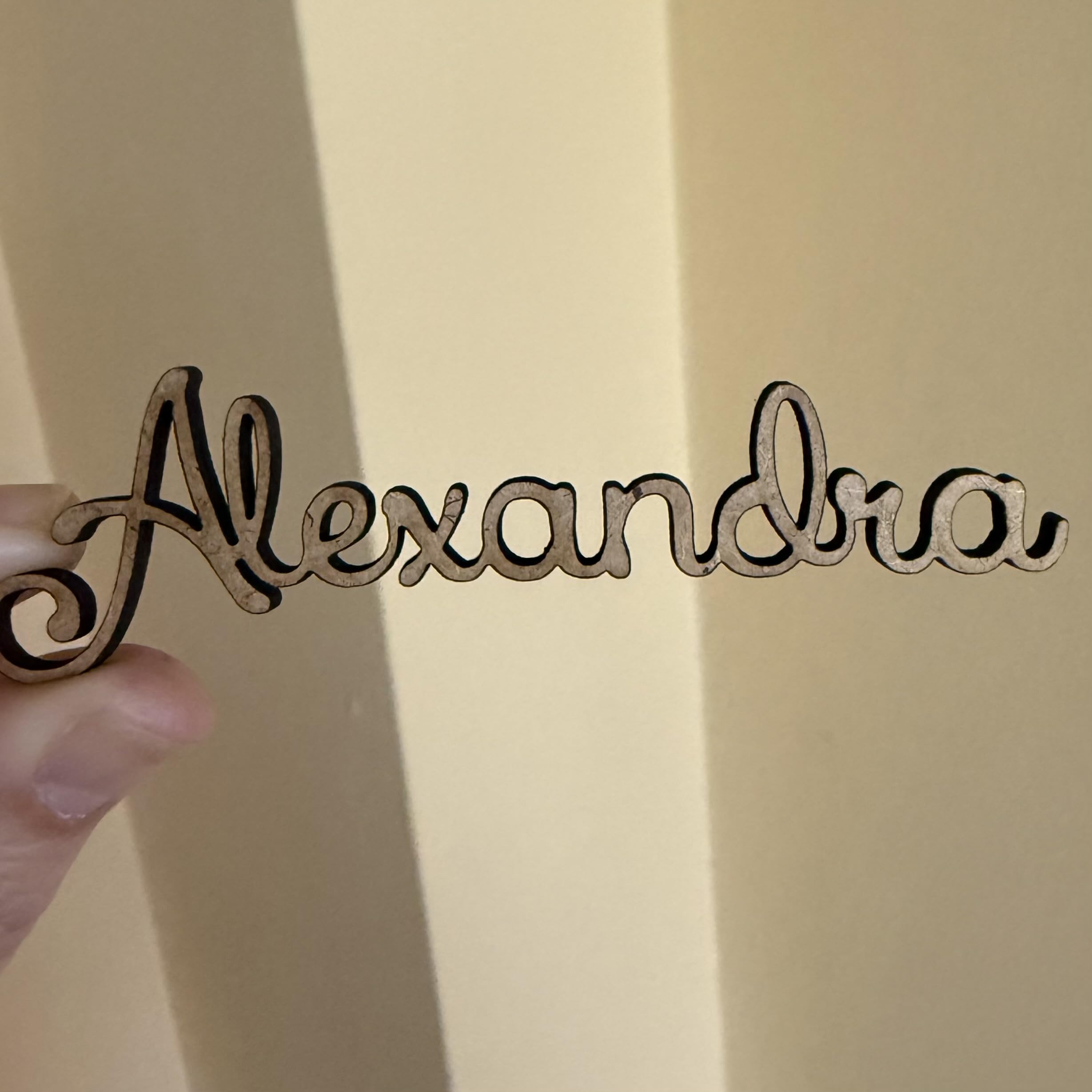 Copper mirror color option for place cards