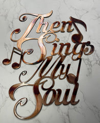 Copper plated metal wall art 14x18 HG Design Original