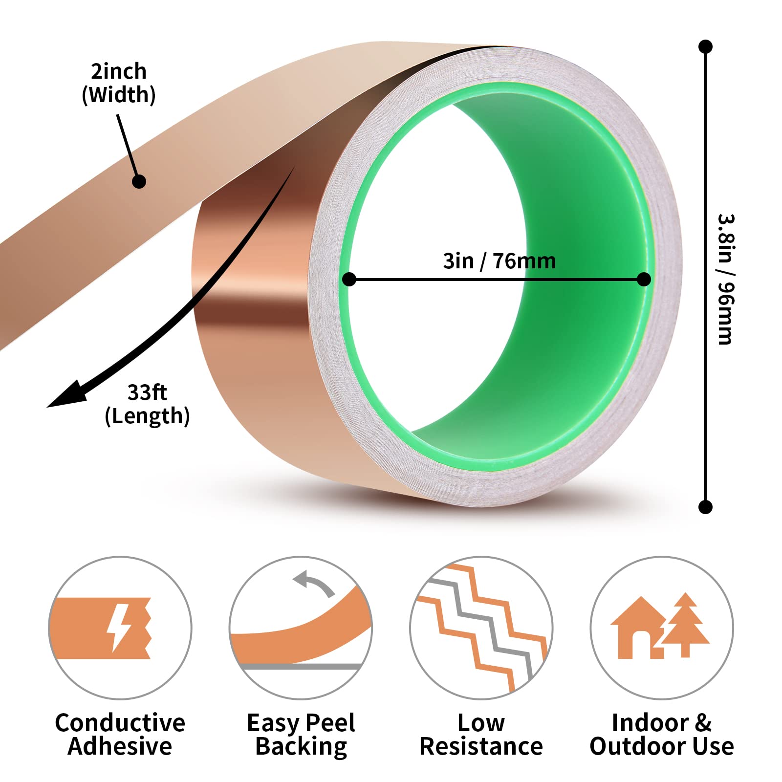 Copper tape used to deter slugs in gardening