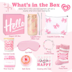 Plush fuzzy socks included in teen girl gift box