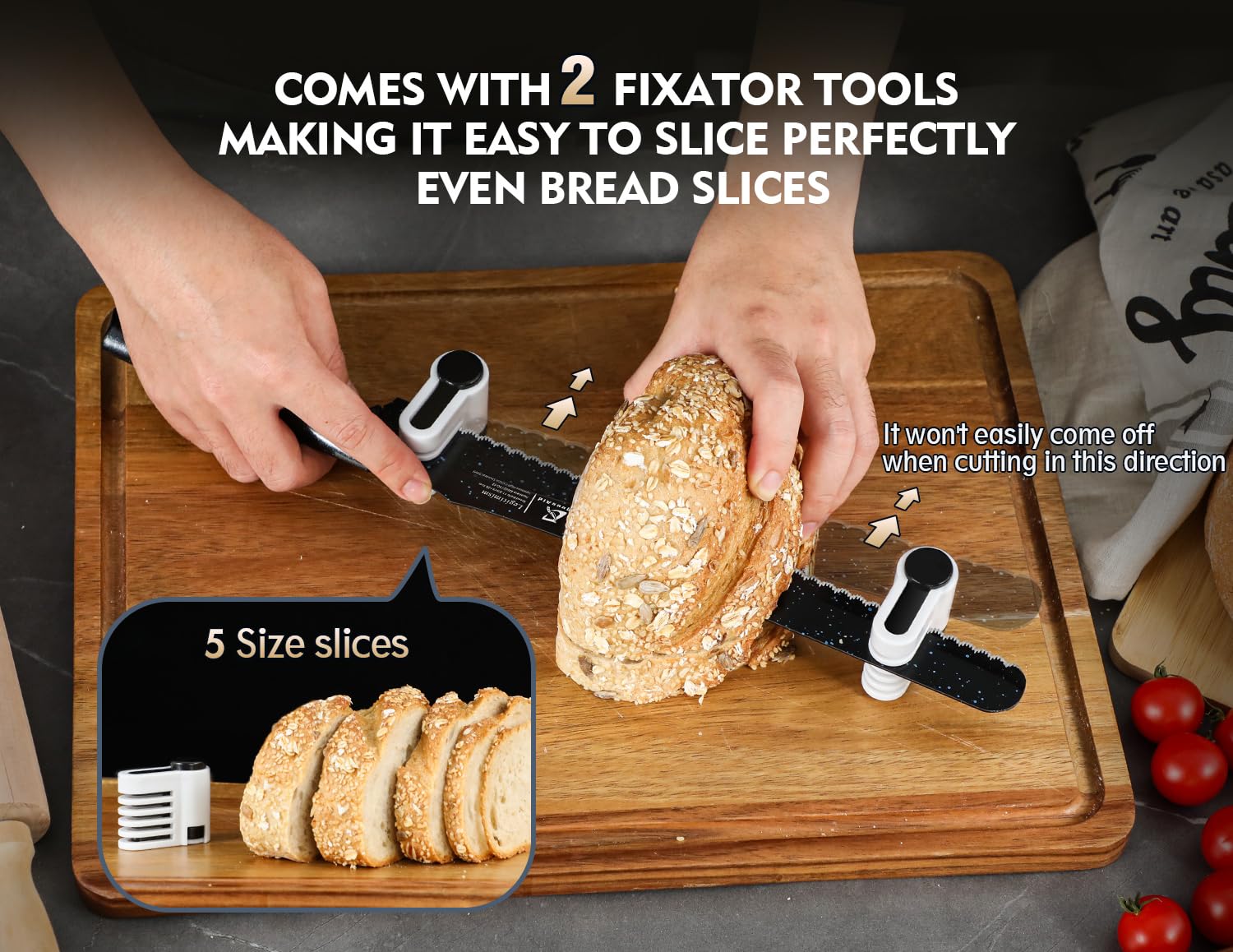 Ergonomic anti-fatigue curved handle with rounded tip