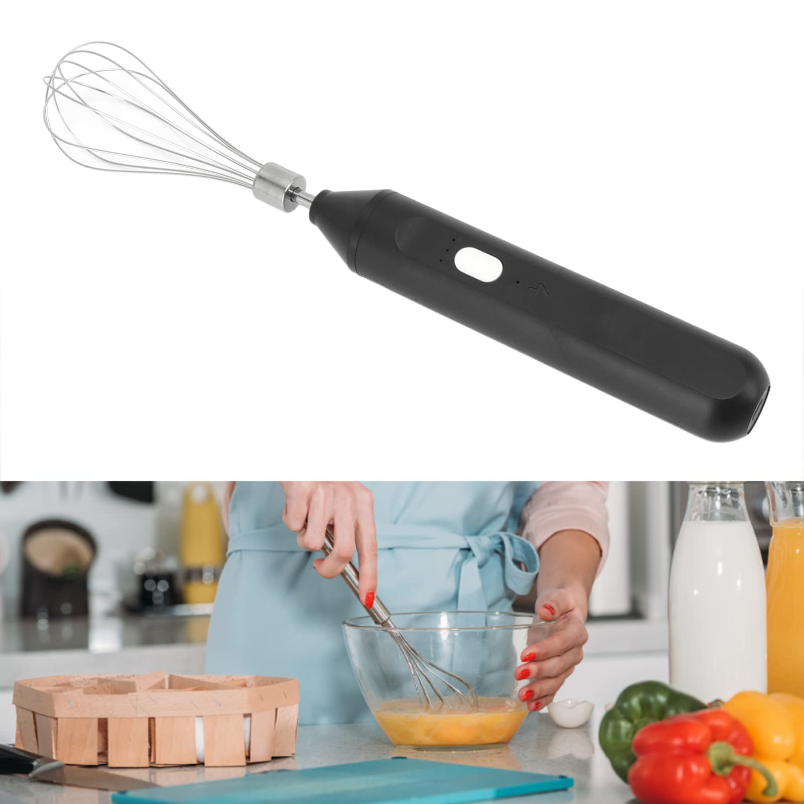 Cordless hand mixer with 3 speeds