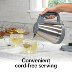 BPA free interior and stainless steel construction kettle
