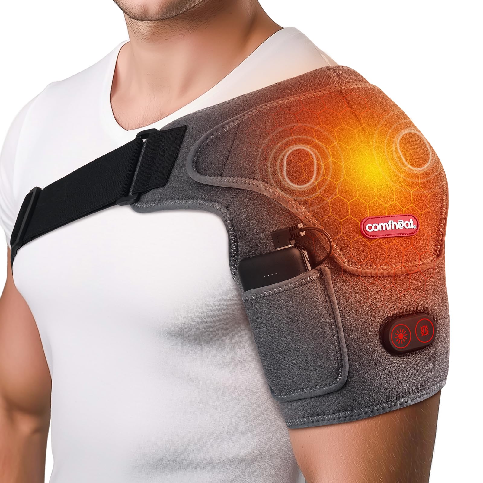 Cordless shoulder heating pad product image