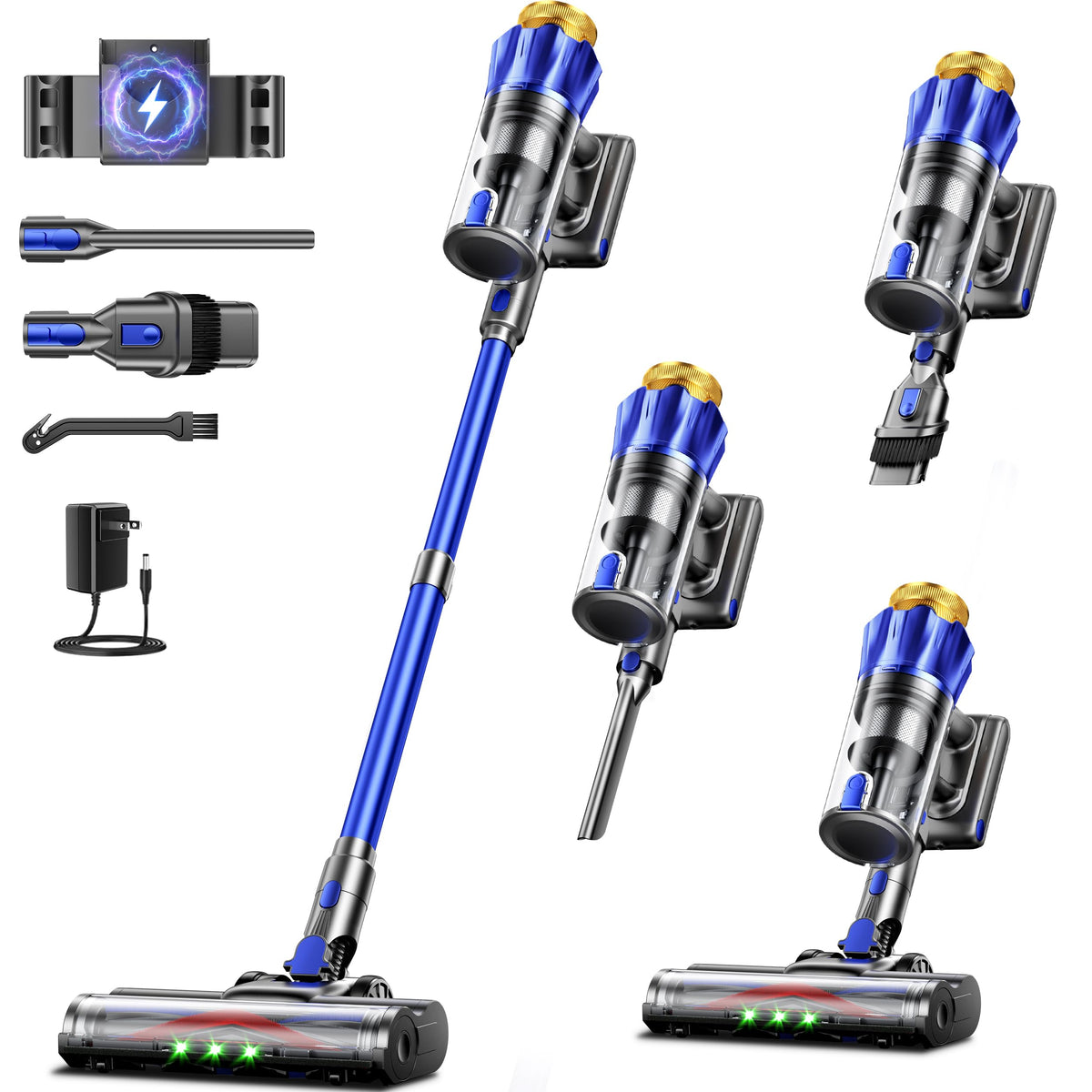 cordless vacuum cleaner 650w 55kpa front view