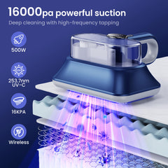 Cordless handheld vacuum for bed couch and carpet