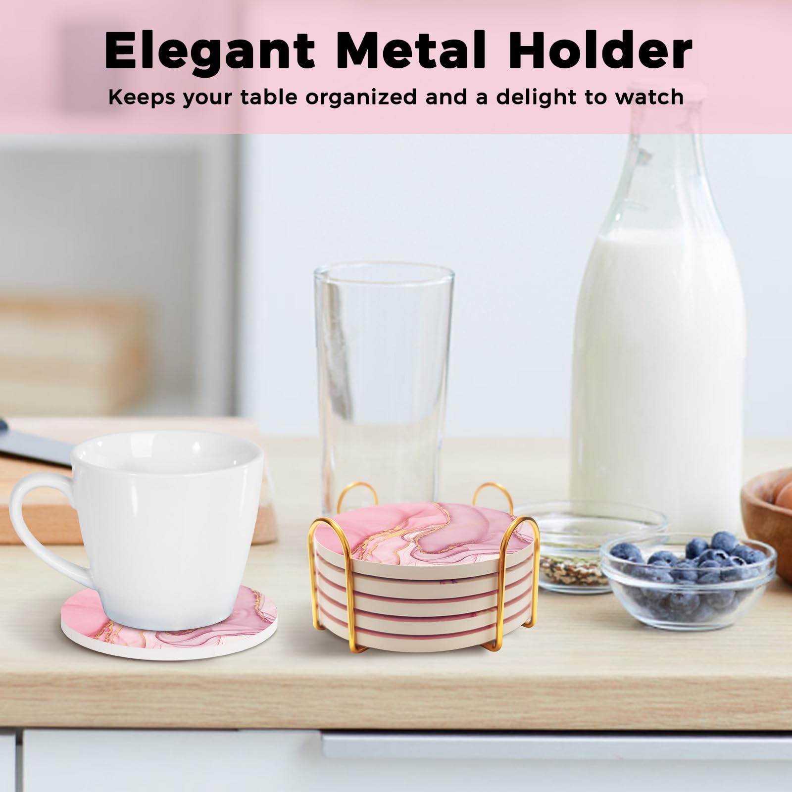 Cork backing protects tabletops ALSNWNZ coasters