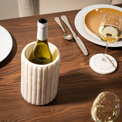750ml bottle fits inside Cork & Mill Marble Wine Chiller