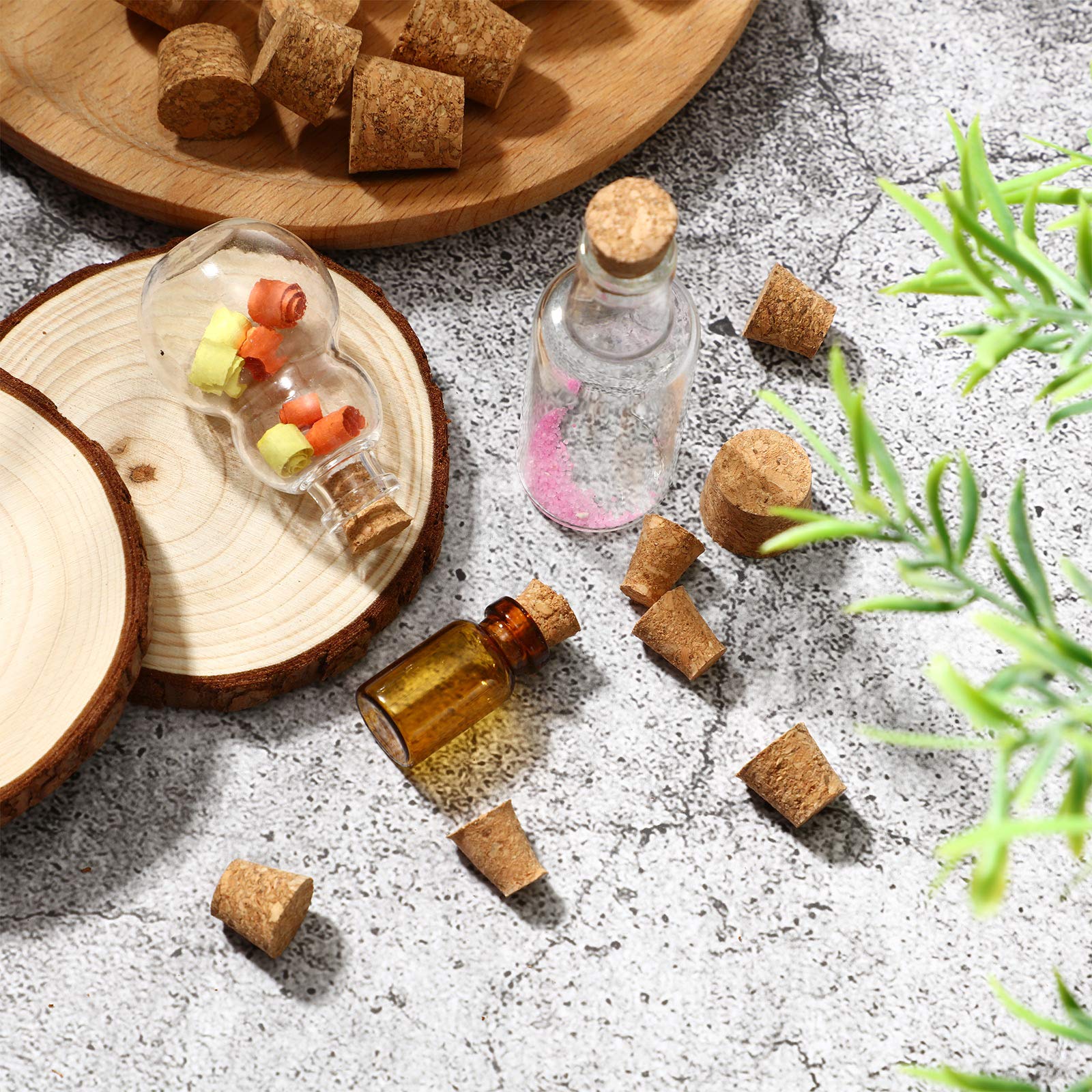 cork stoppers for beer bottles close up