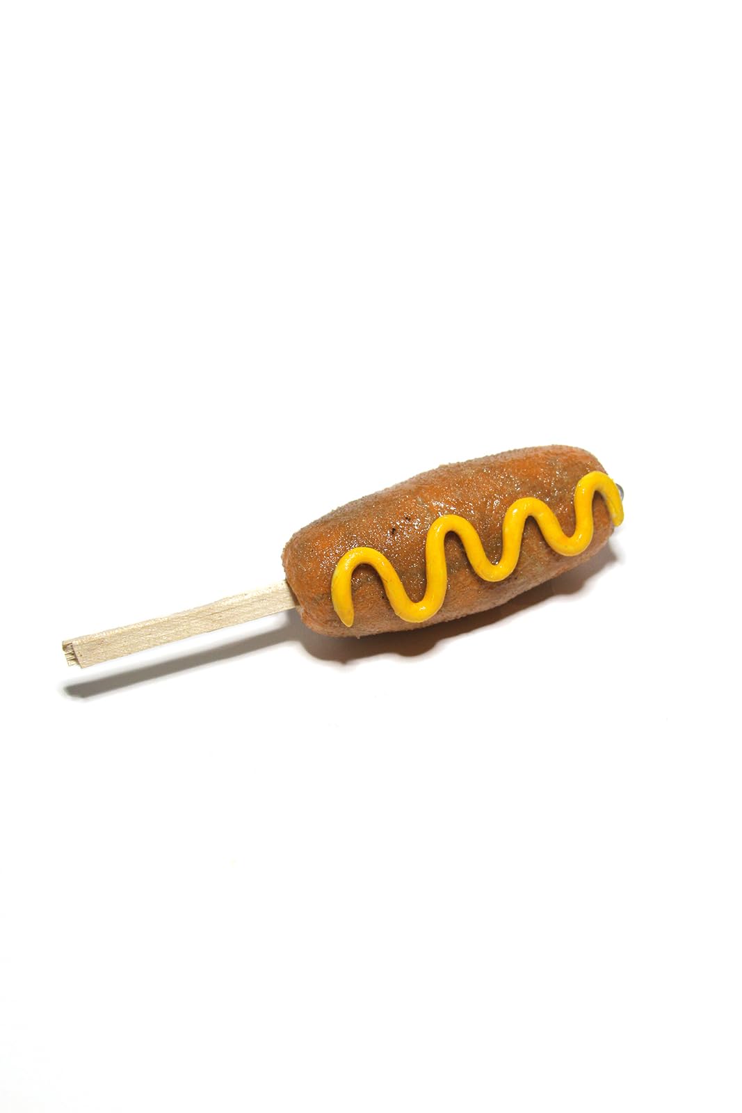 Holiday decor corndog ornament designed for display