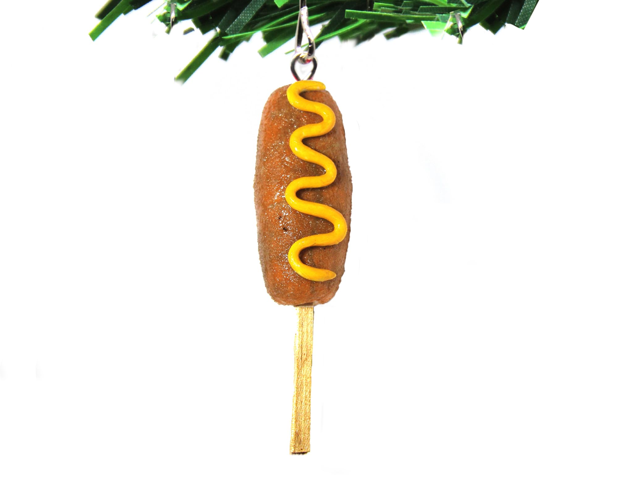 Corndog Ornament clay non-toxic materials