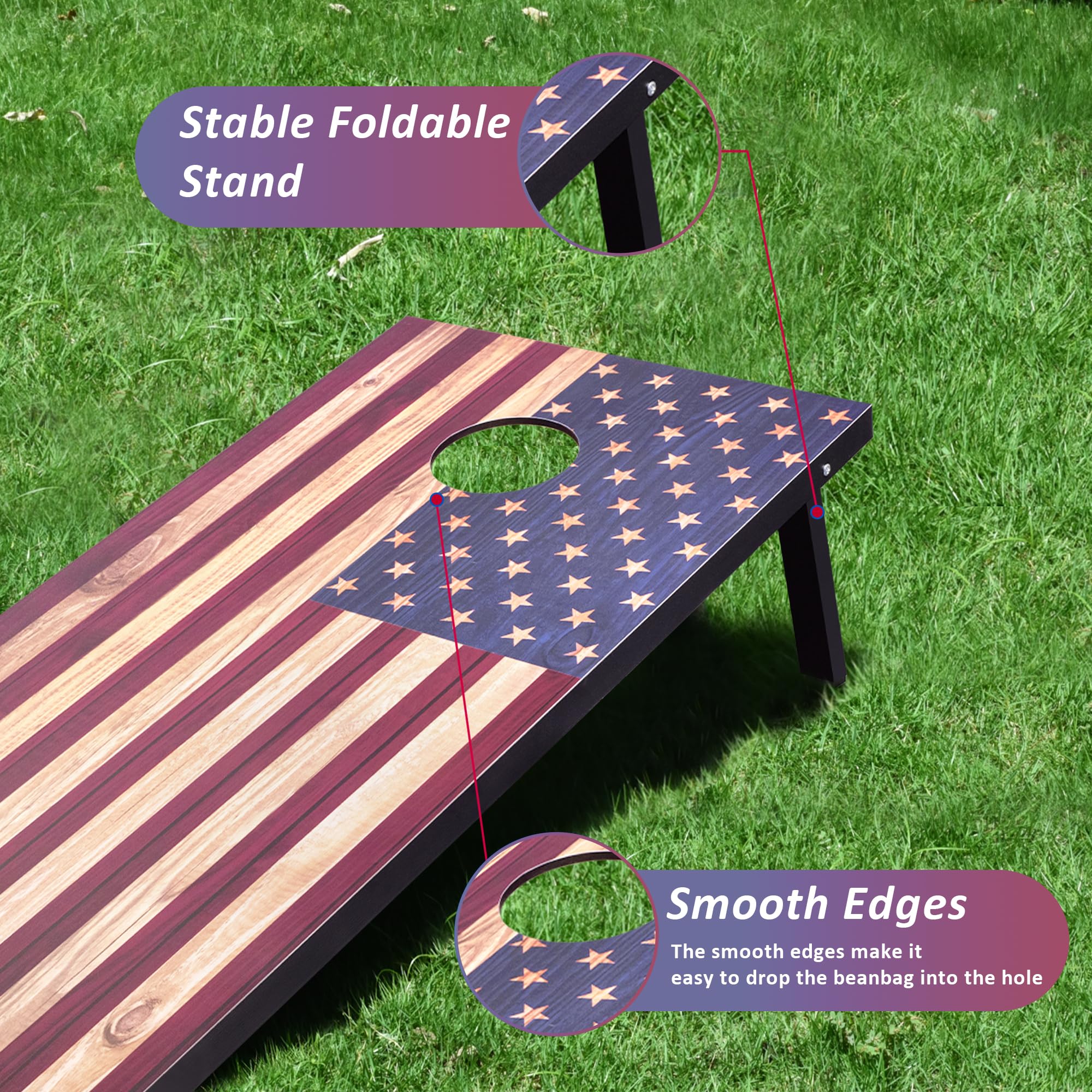 Foldable legs for quick setup
