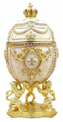 Coronation Faberge Egg Jewelry Box size 16.5cm x 8cm x 7cm