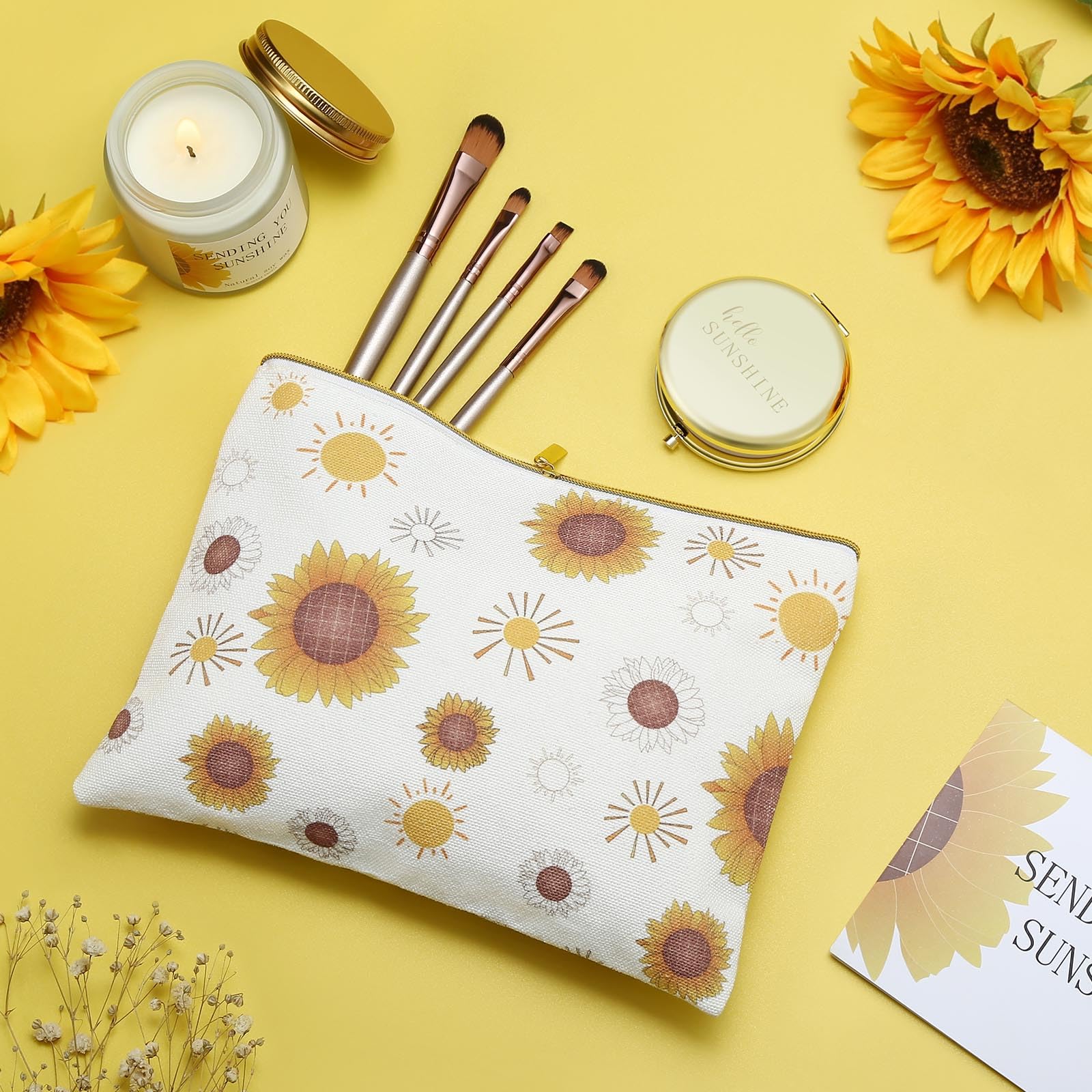 Cosmetic bag included in gift box