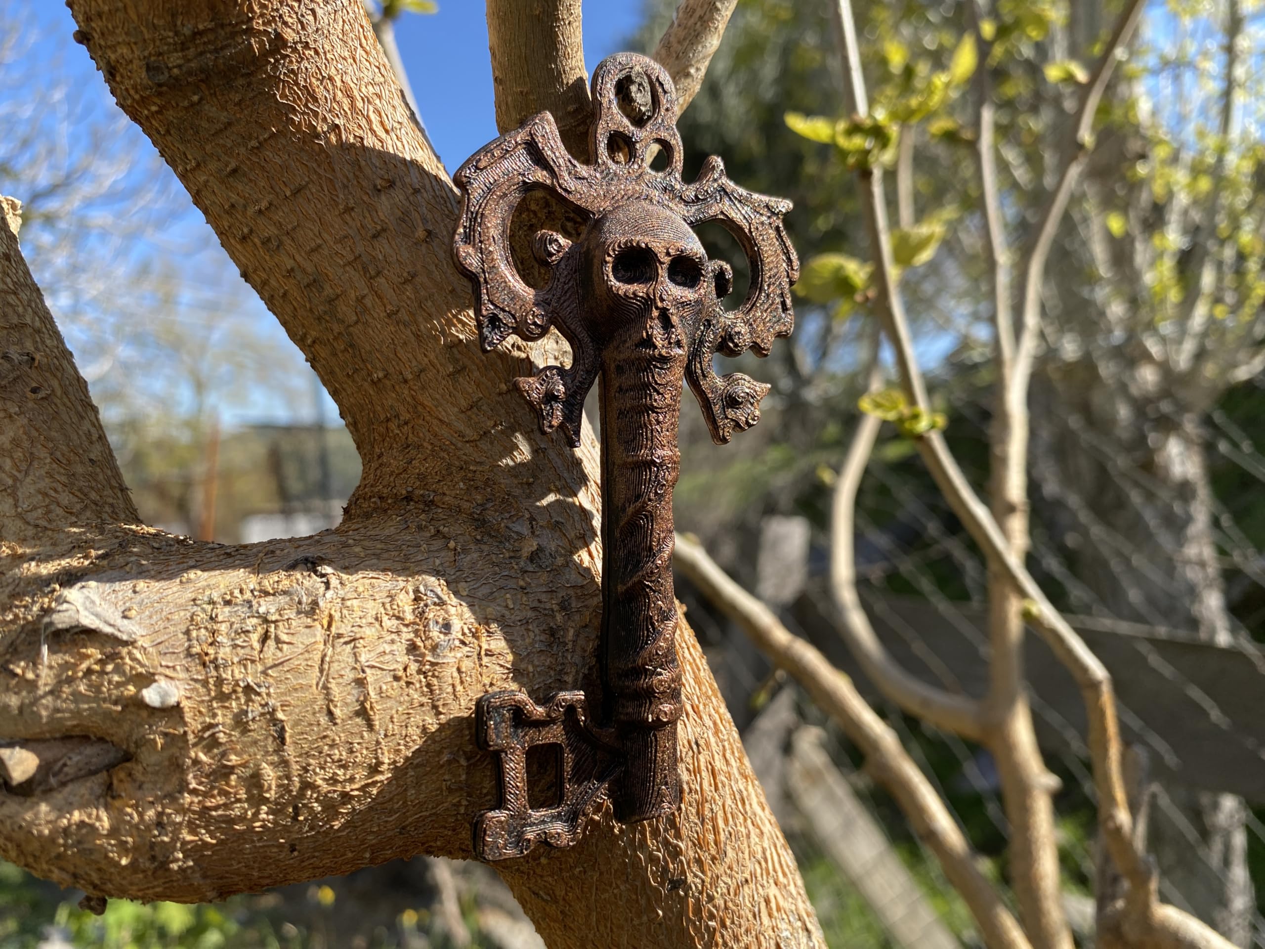 Cosplay and decor ready skeleton key accessory
