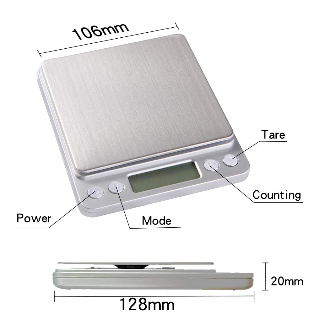 Cotchear LCD Digital Scale 3kg capacity display