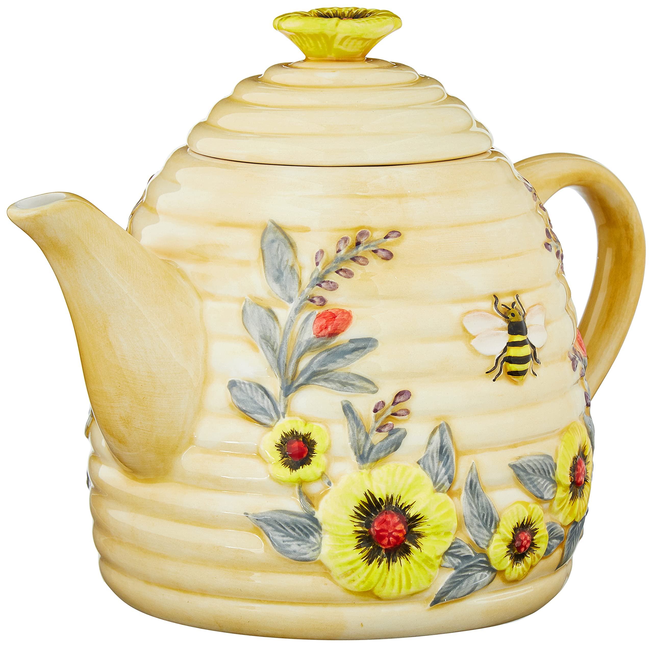Cottagecore decor teapot suitable for spring table displays