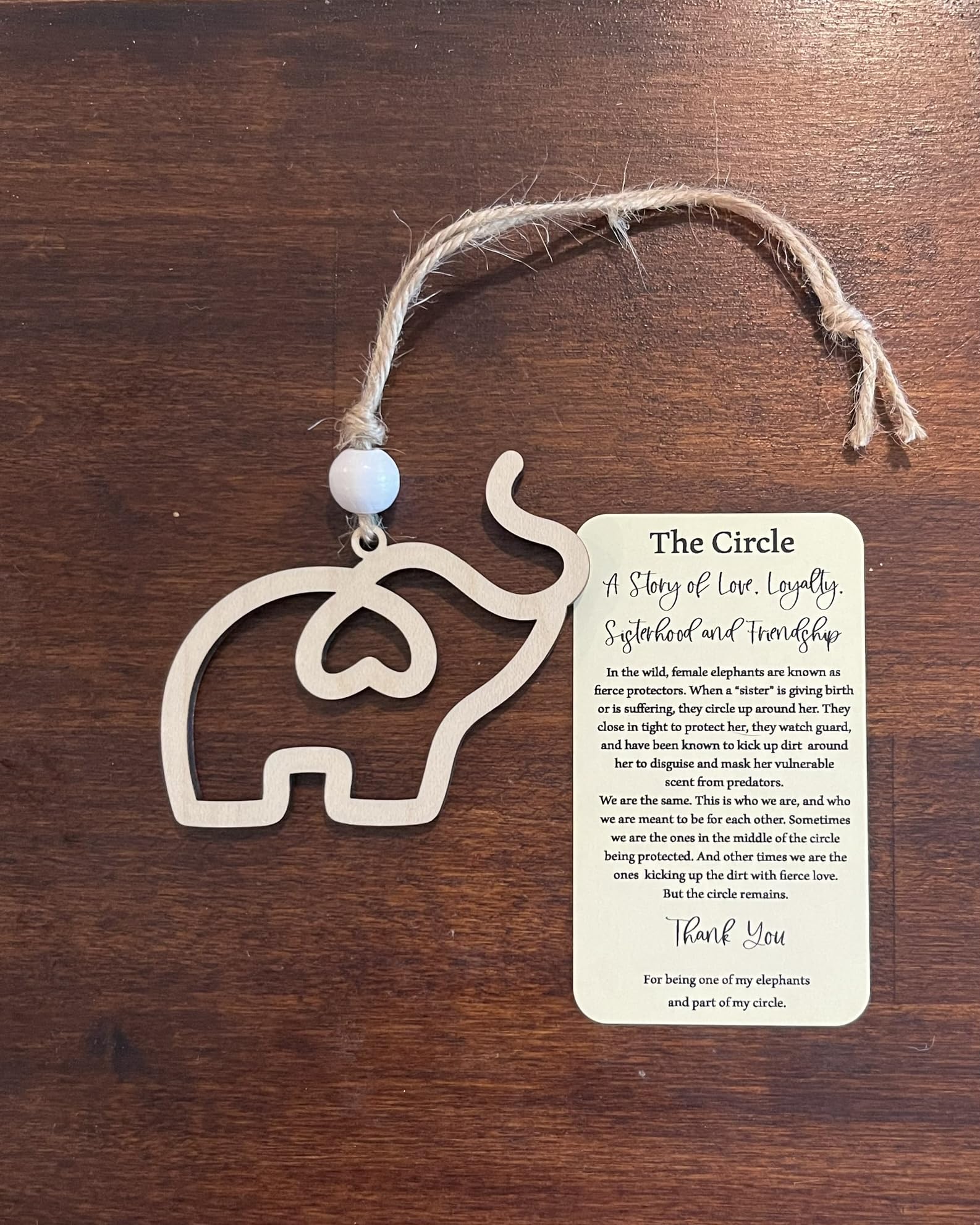Gift-ready The Circle ornament packaging