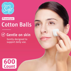 100% pure natural cotton soft texture cotton balls
