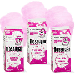 Cotton Candy Sugar Floss Three Pack Pink Vanilla packaging