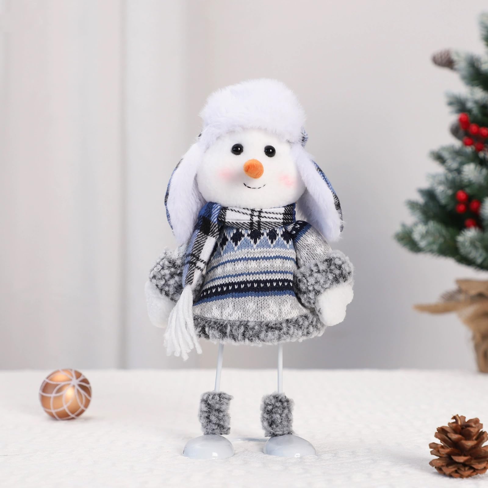 Cotton filling snowman ornament for home decor