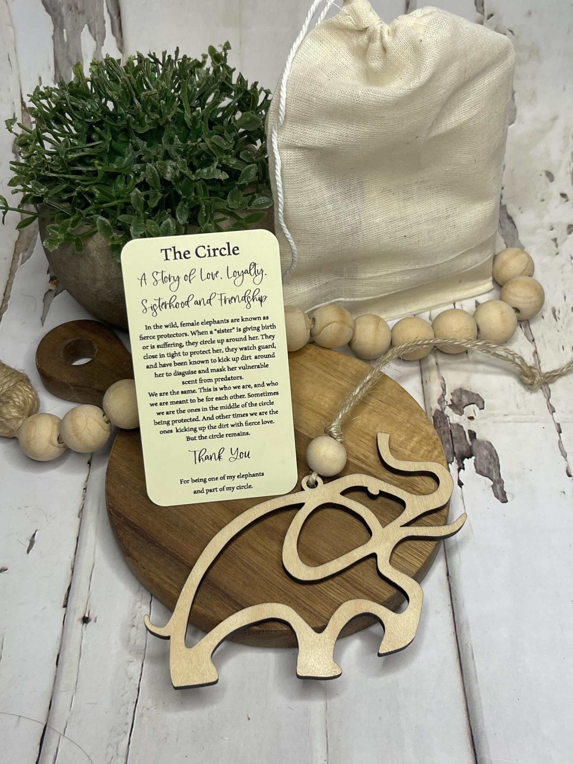 Cotton pouch included with story card