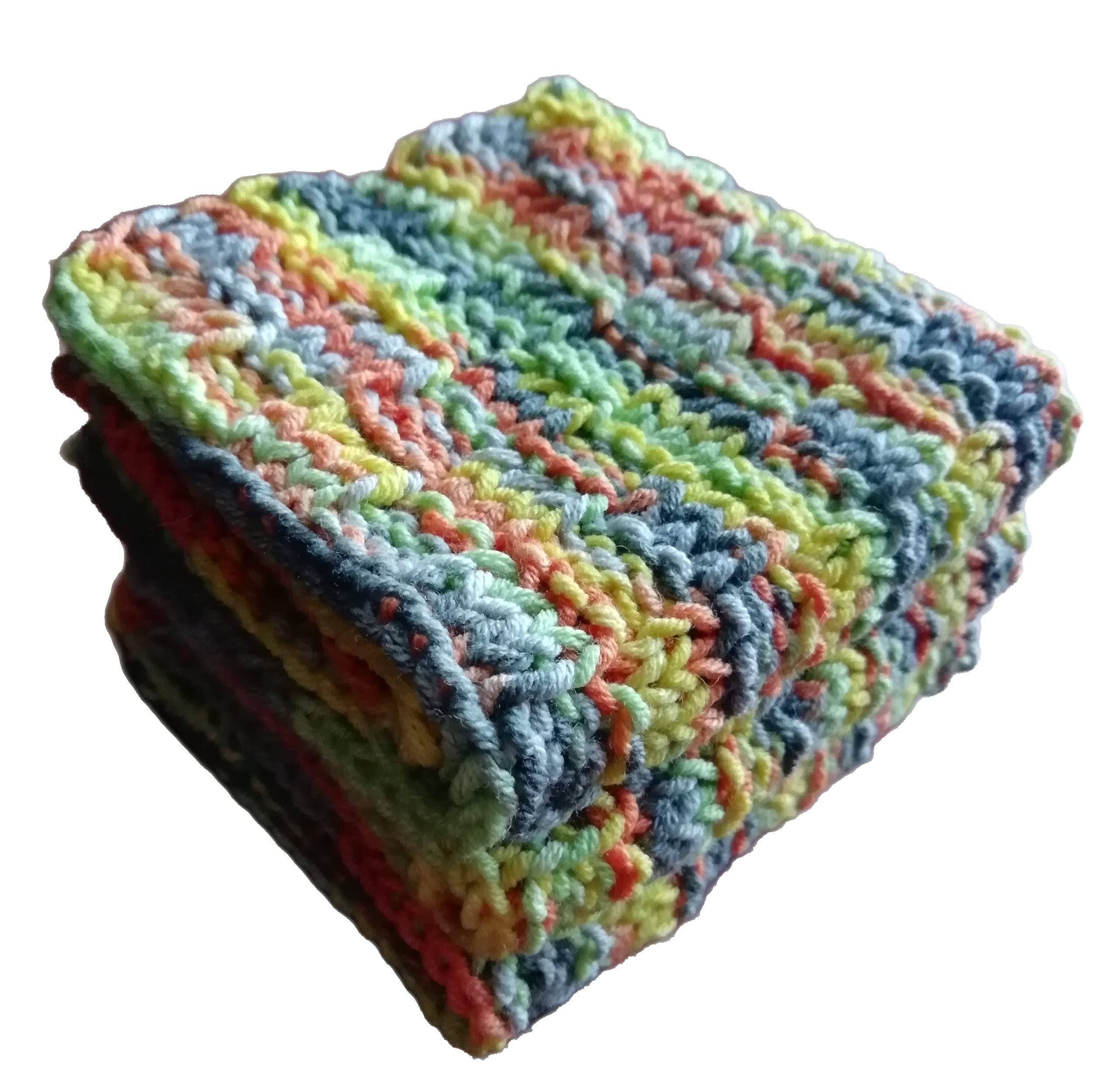 Set of 3 cotton washcloths for gifts and home use
