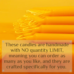 cotton wick beeswax taper candle made in USA