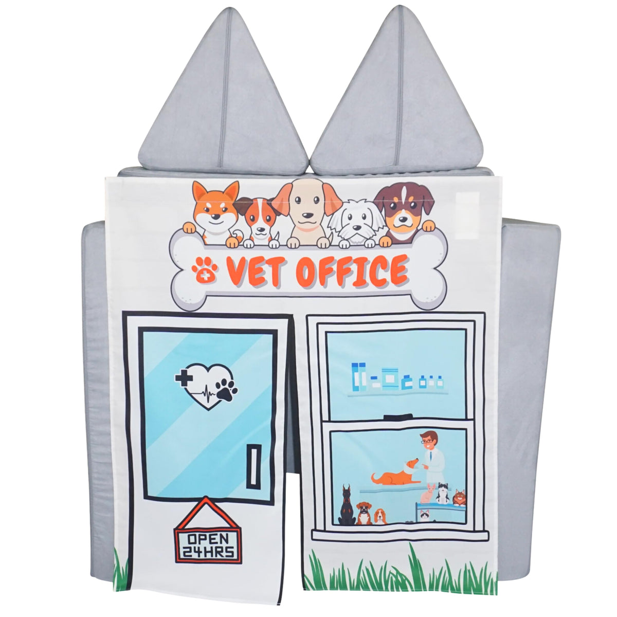 Couch Swag Play Panel Vet Office design on Childrens Foam Sofa