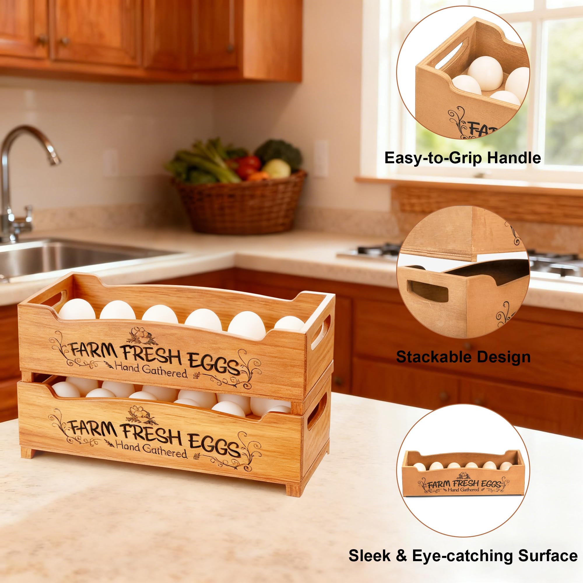 countertop storage for eggs and small treats