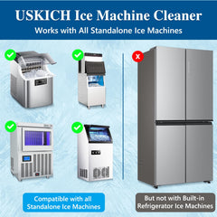 Countertop portable ice maker cleaner and descaler
