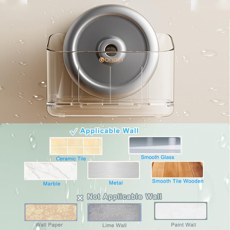 Premium clear acrylic construction bathroom organizer