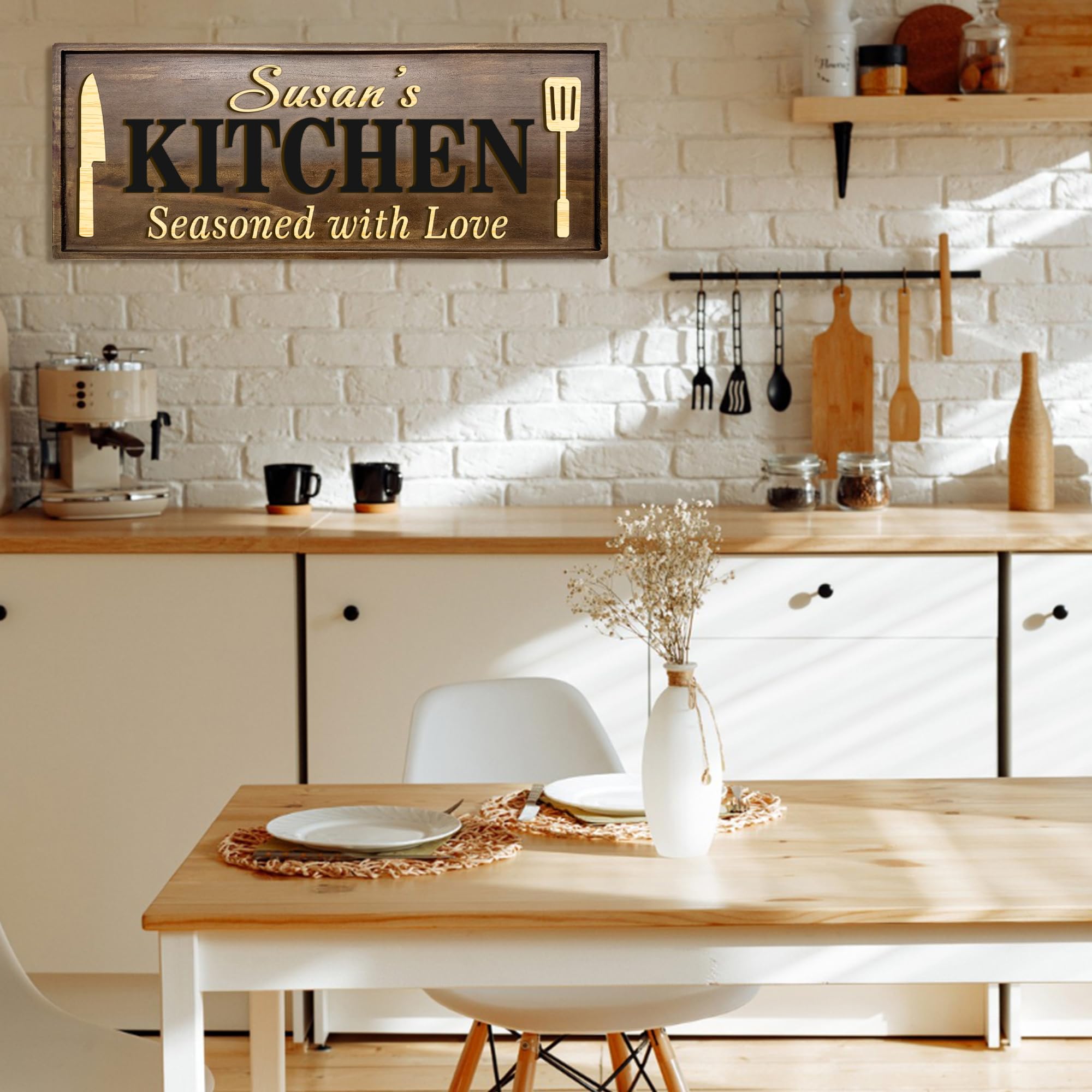 Custom country farmhouse decoration for dining room