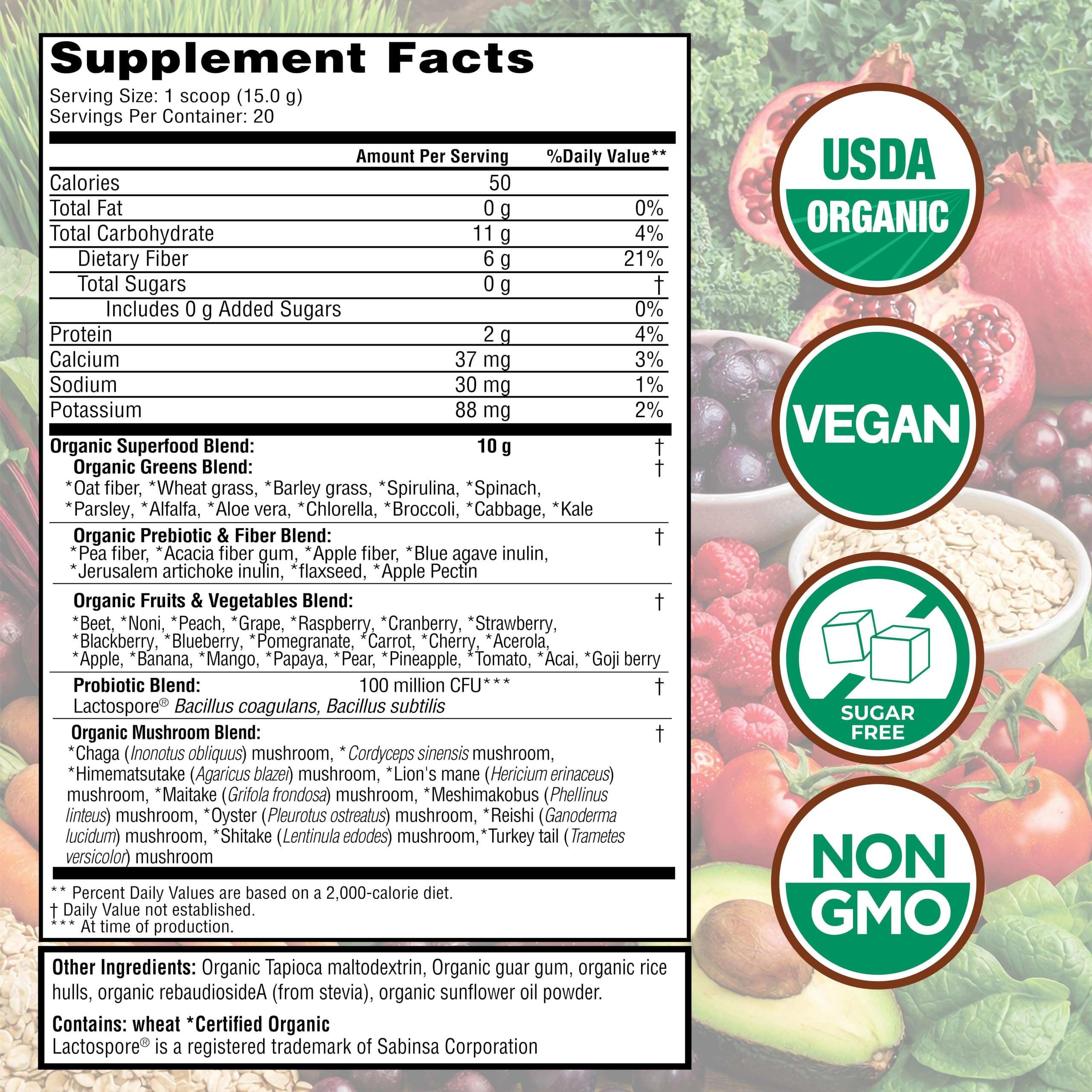 Country Farms Super Greens Natural Flavor 2 Pack product bottle