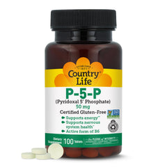 Country Life P-5-P Vitamin B6 50 mg bottle label