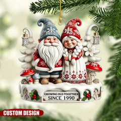 Two sided ornament stainless wood options for Christmas tree