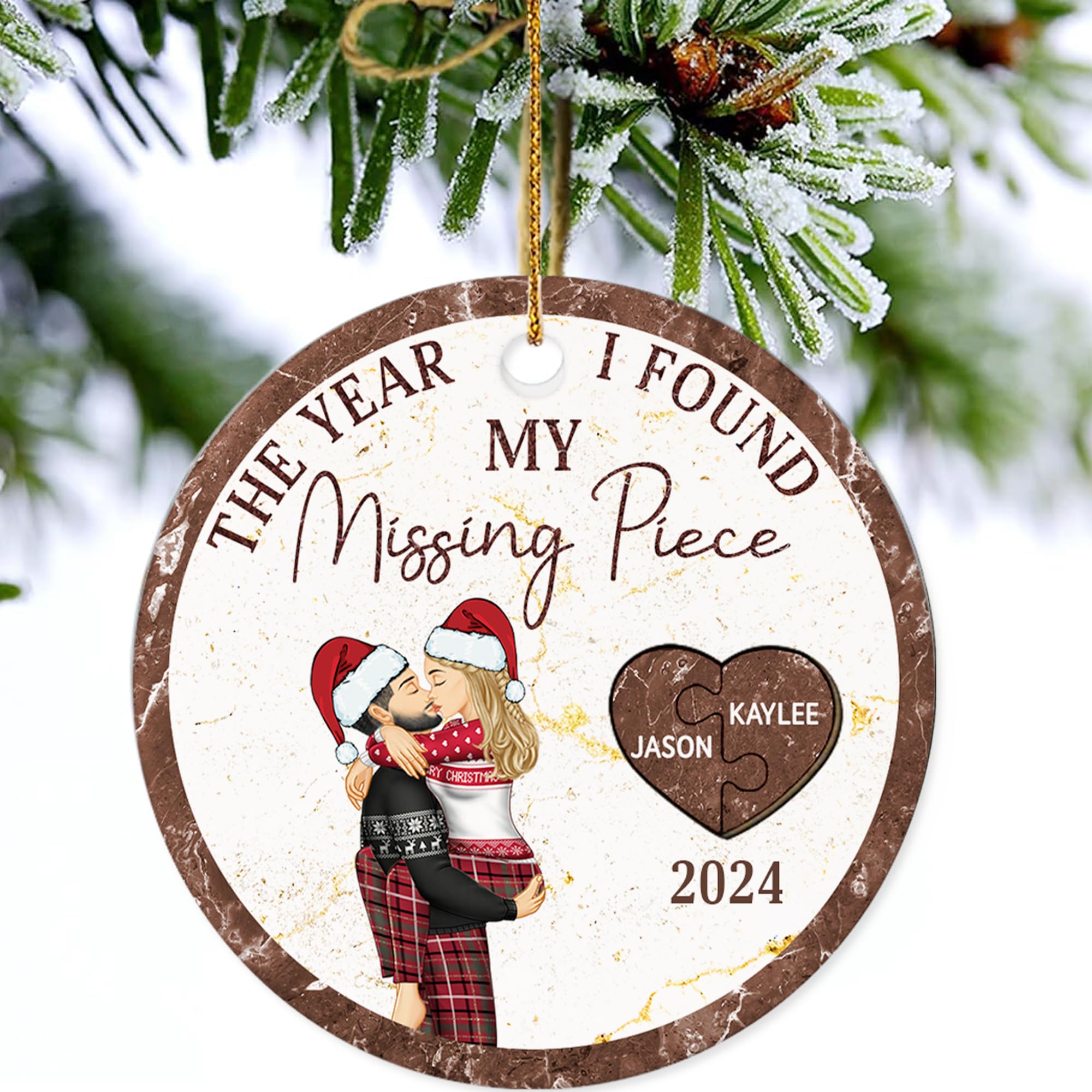 Husband Wife boyfriend girlfriend ornament gift