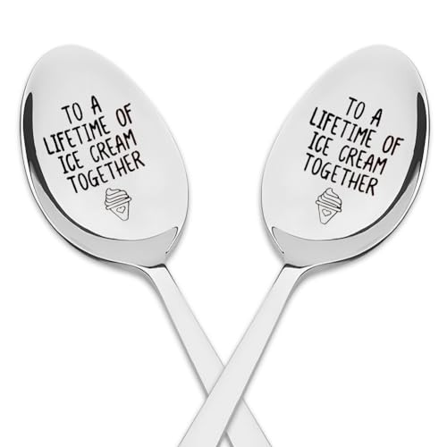 Couples ice cream spoons stainless steel 2 pcs