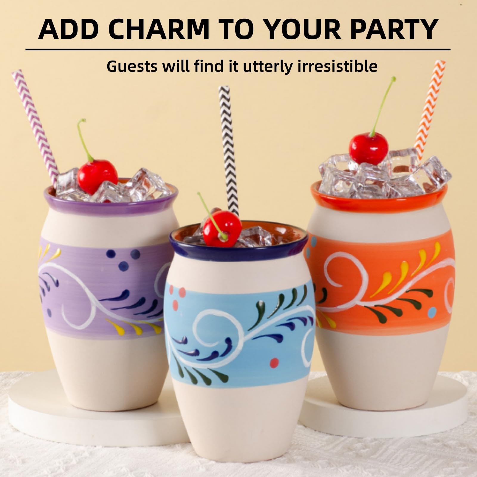 Colorful cantaritos cups Covzoe for parties