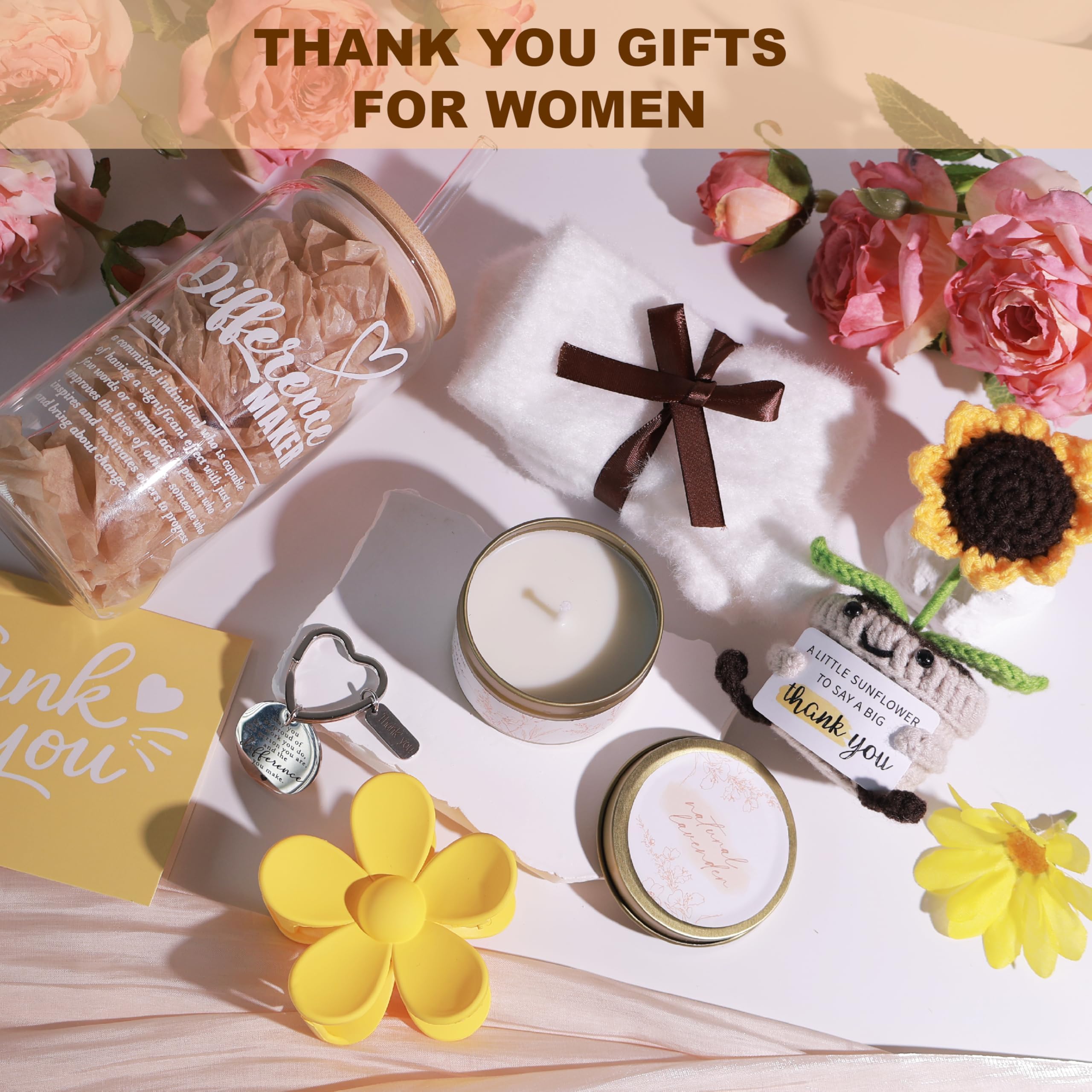 Coworker and teacher gift set components